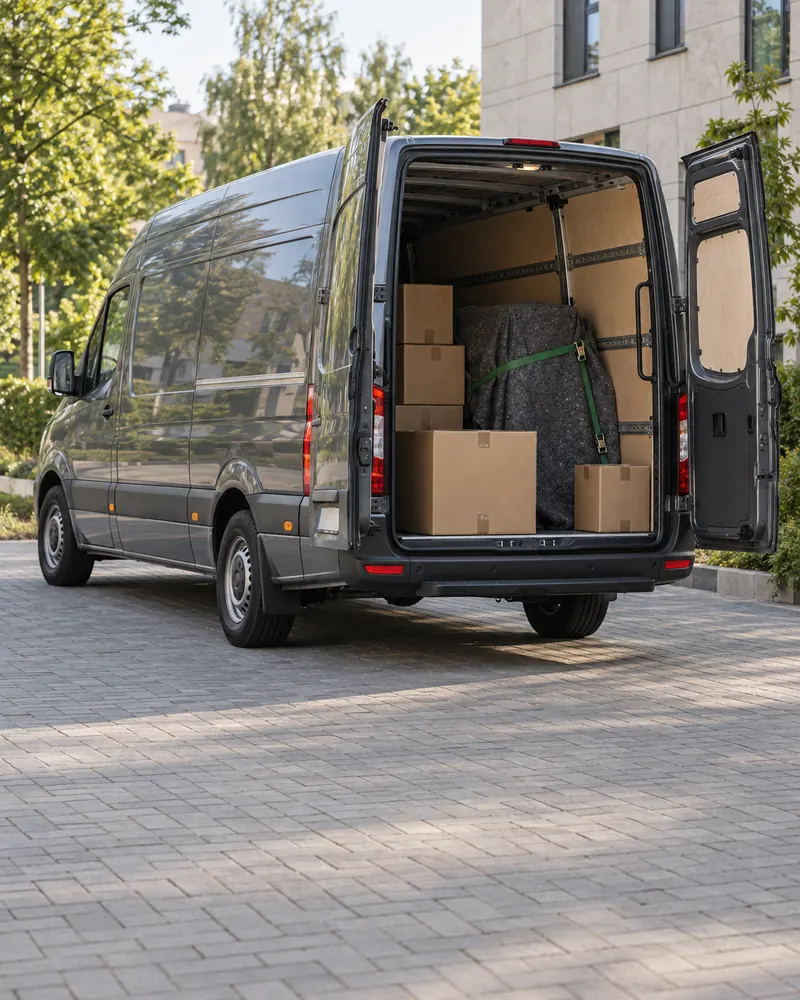 Pojazd dobrany do konkretnego transportu z zabezpieczonym ładunkiem